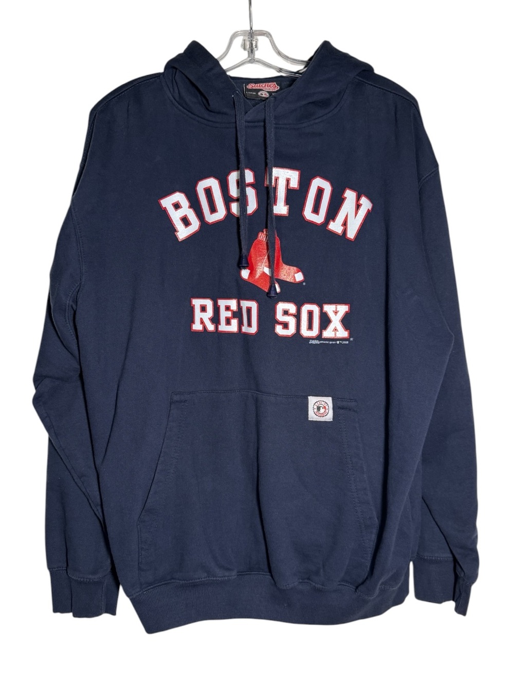 Boston Red Sox Hoodie Sweatshirt Navy Blue MLB Women’s Size Large Cotton